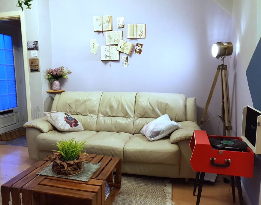 Living room with 2 big sofas