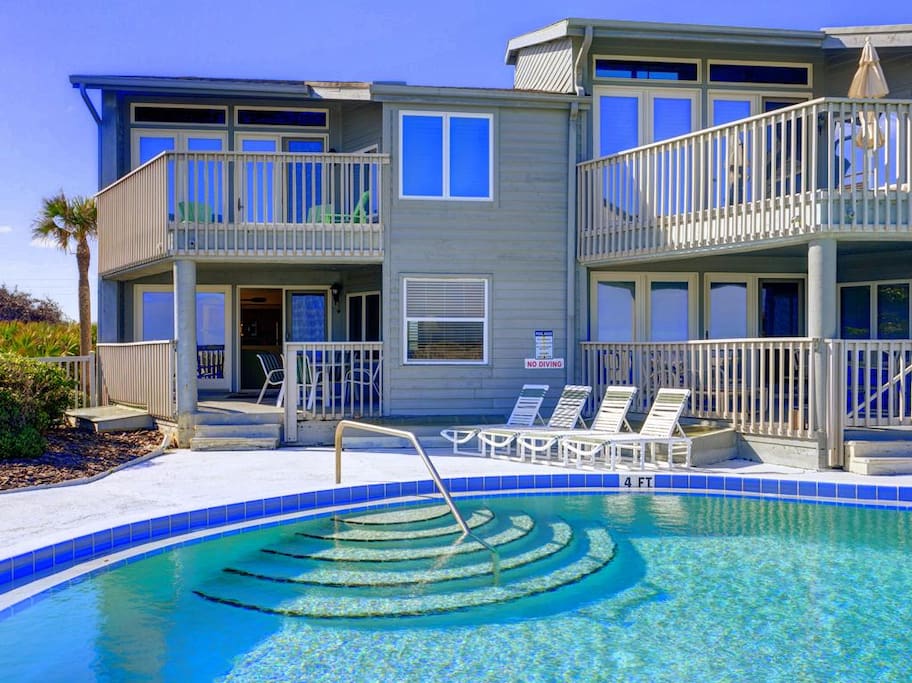 Only 8 condos share this pool! - You can walk straight from our patio to the pool...or just walk down the boardwalk directly to t