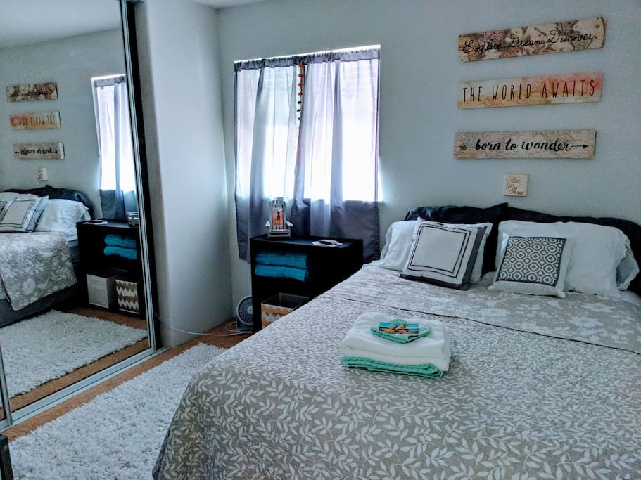 Guest room, wifi, new in-room air conditioning option.