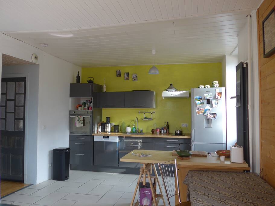 The kitchen is open to the lounge. A nice small balcony accessible from the kitchen