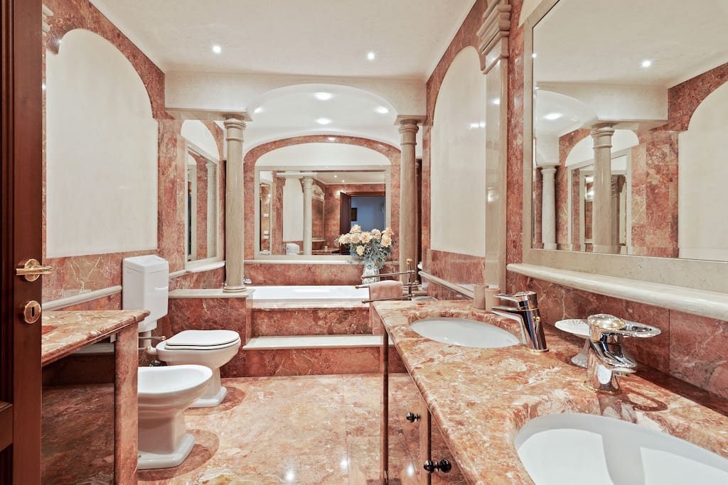 The first elegant & marble Bathroom