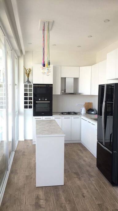 The kitchen is fully equipped and brand new