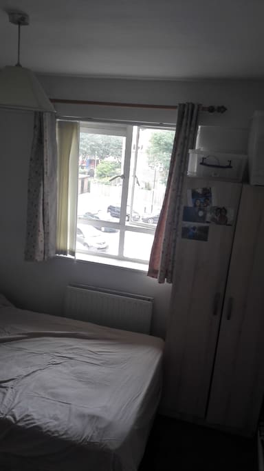 Wardrobe and bed