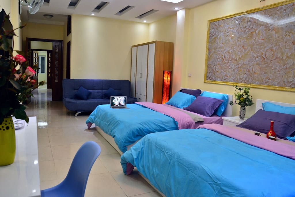Quadruple room with a sofa bed