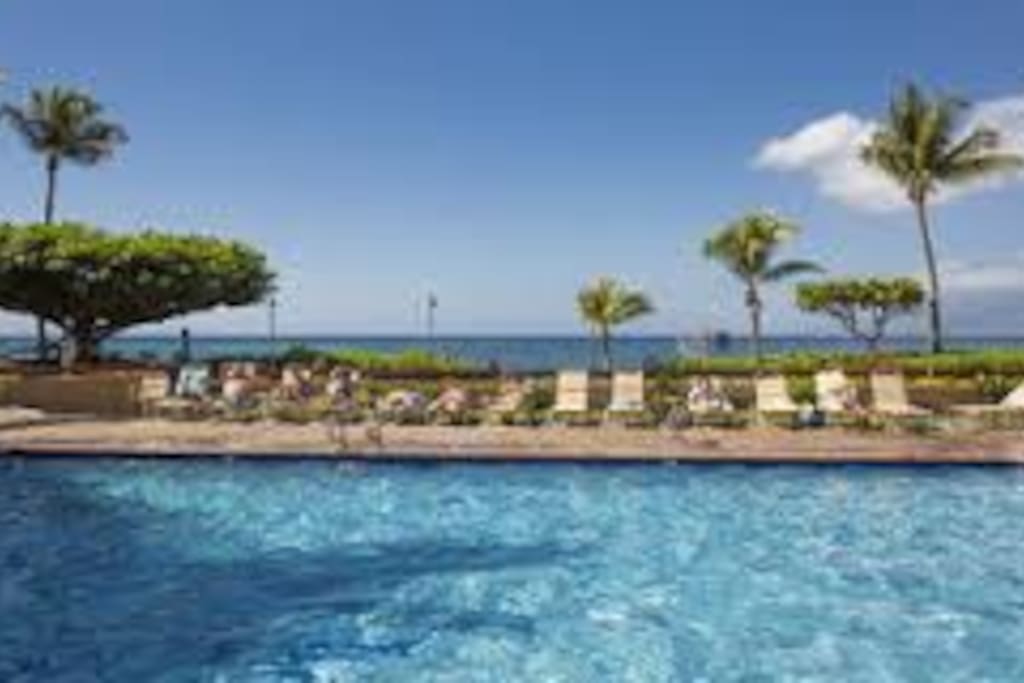 Beach side pool