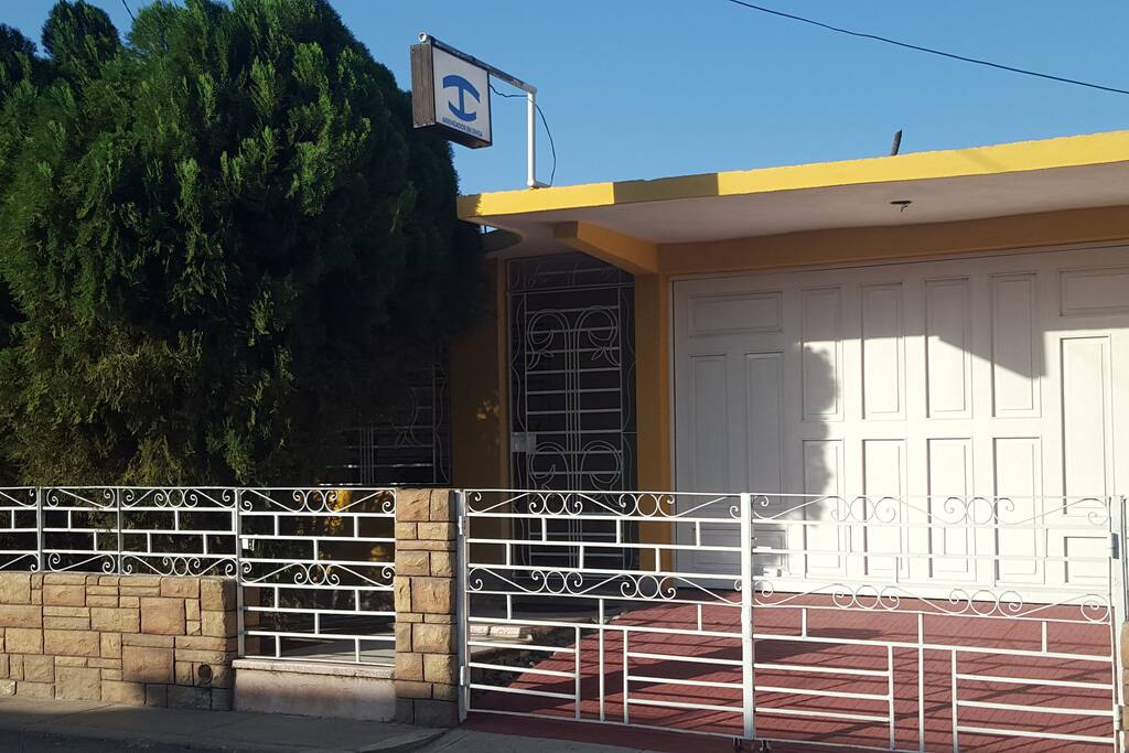 Fachada de la casa.