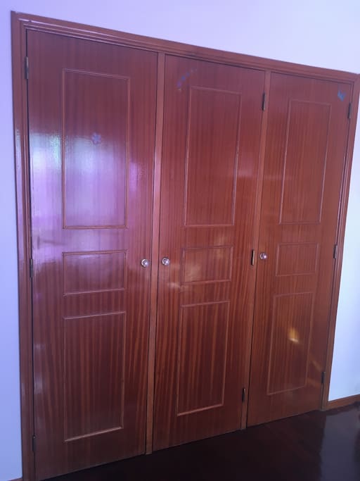 A wardrobe which you can use to put some of your clothes.