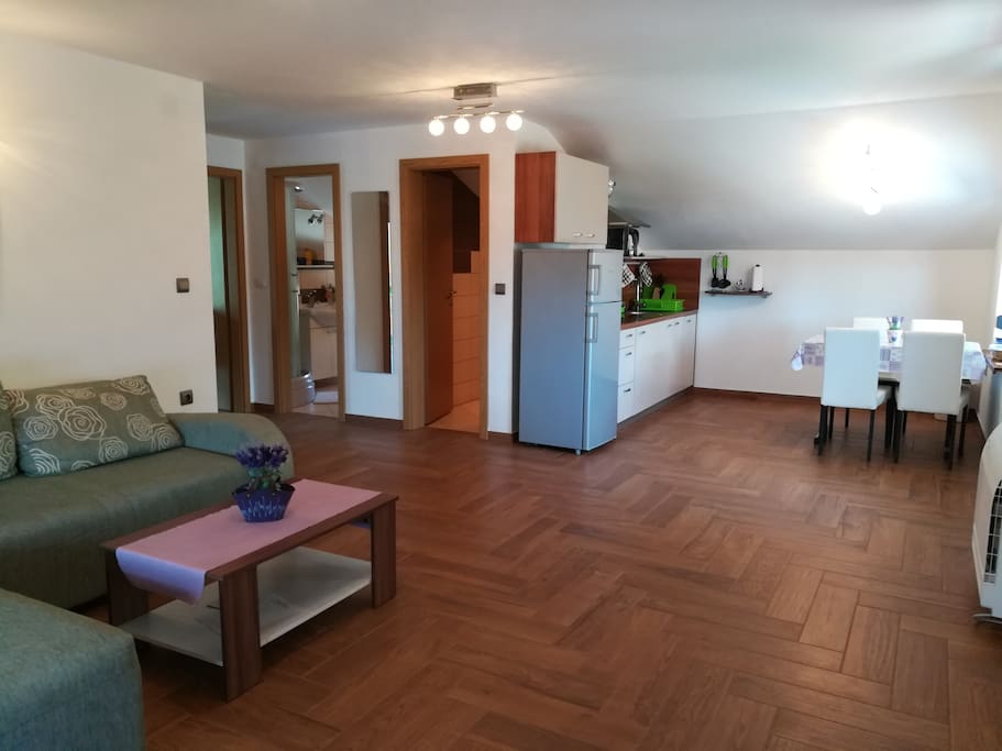 Dnevni boravak, kuhinja i blagovaonica / Living room, kitchen and dinning room