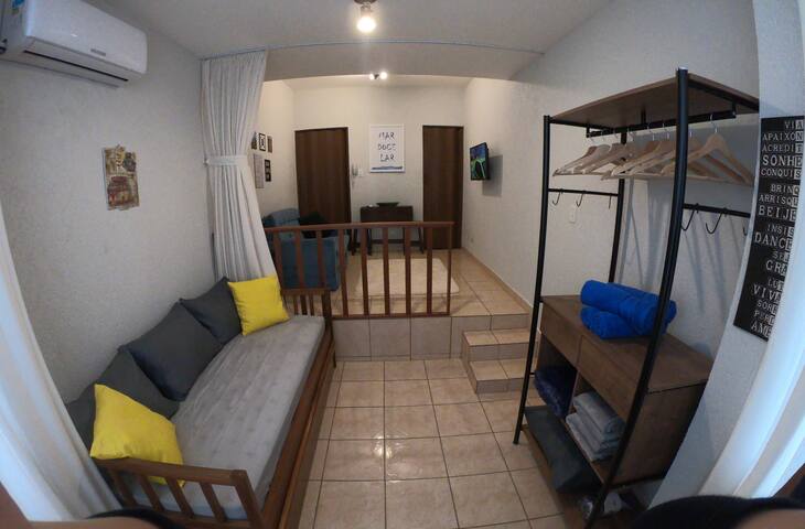 Kitnet frente a praia VISTA LINDA PARA O MAR