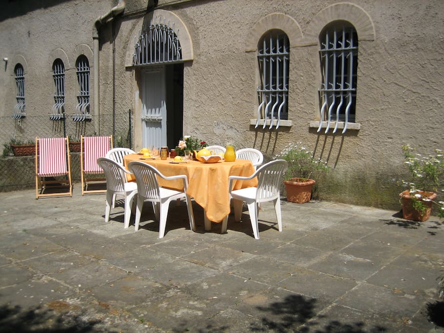 Devant le gîte