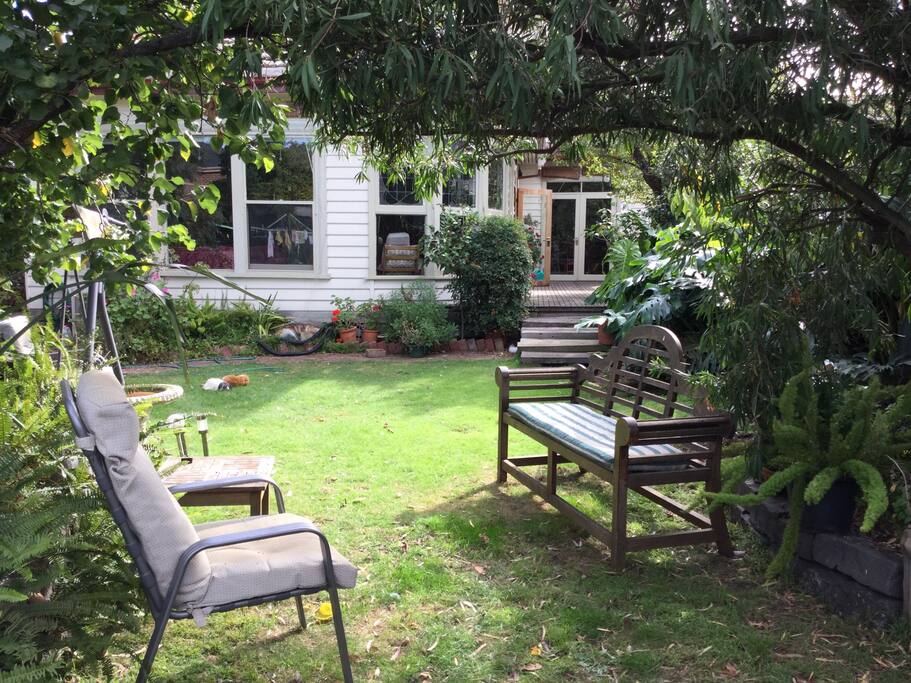 Back yard setting