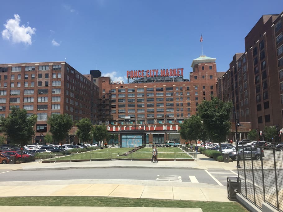 Ponce City Market 5 min walk away