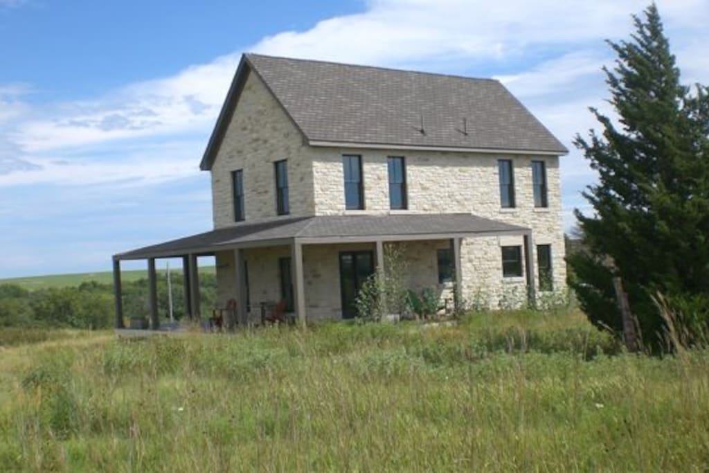Wrap around porch on back with views in all directions