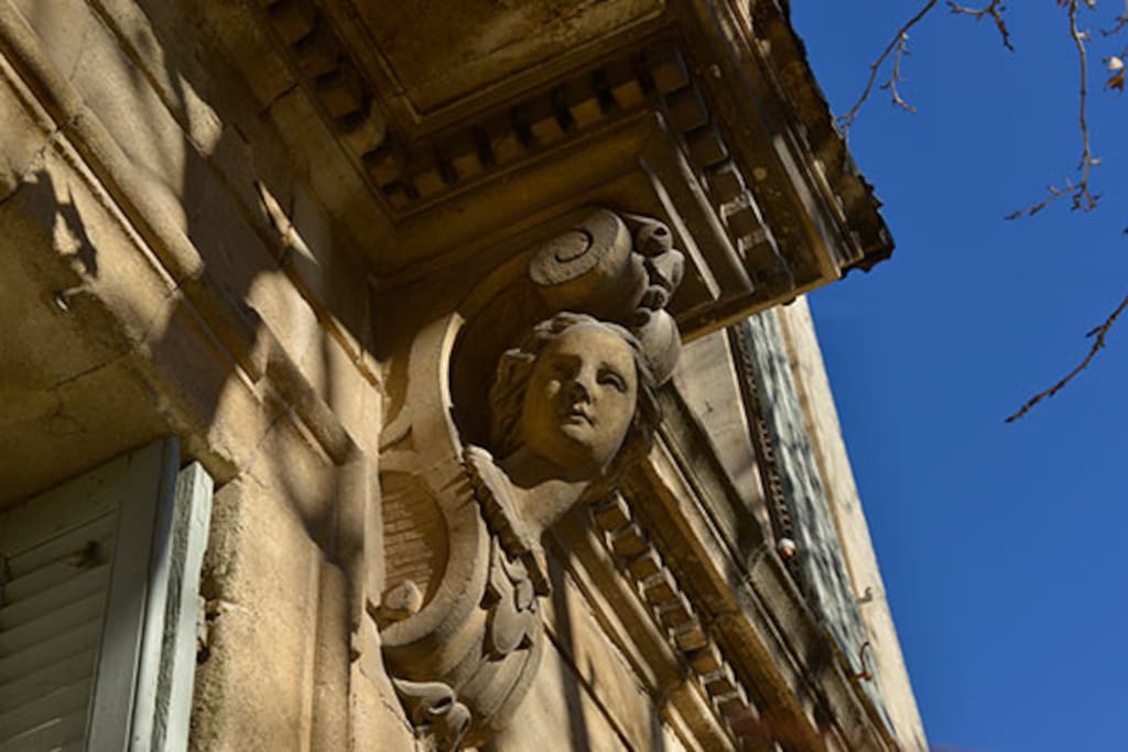 Détail de la façade de la maison