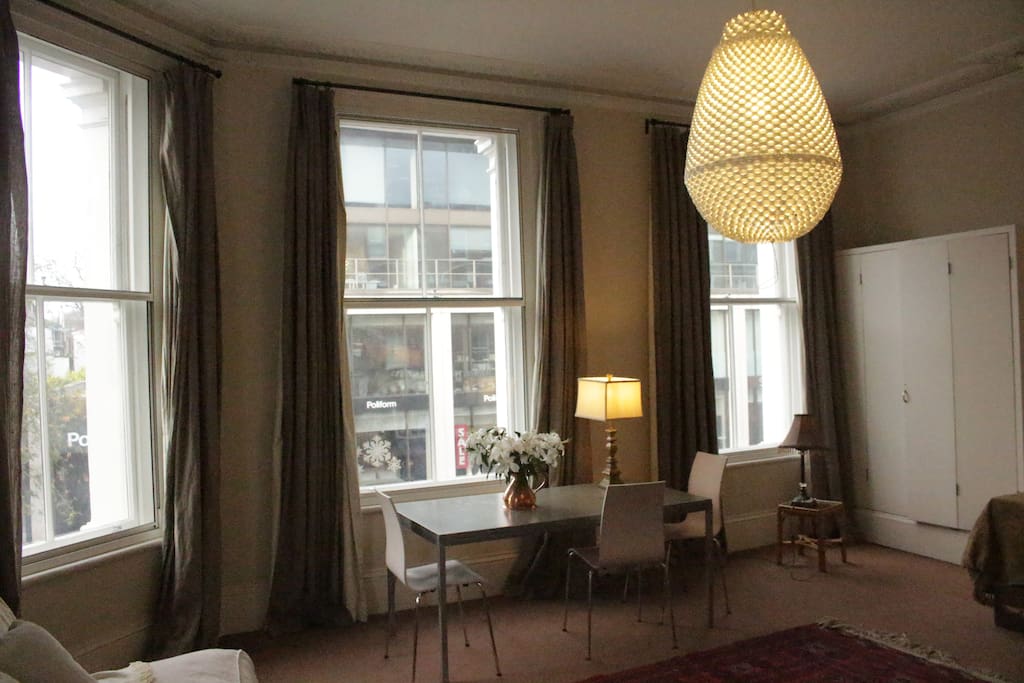 triple aspect room with panoramic views of the heart of Chelsea.