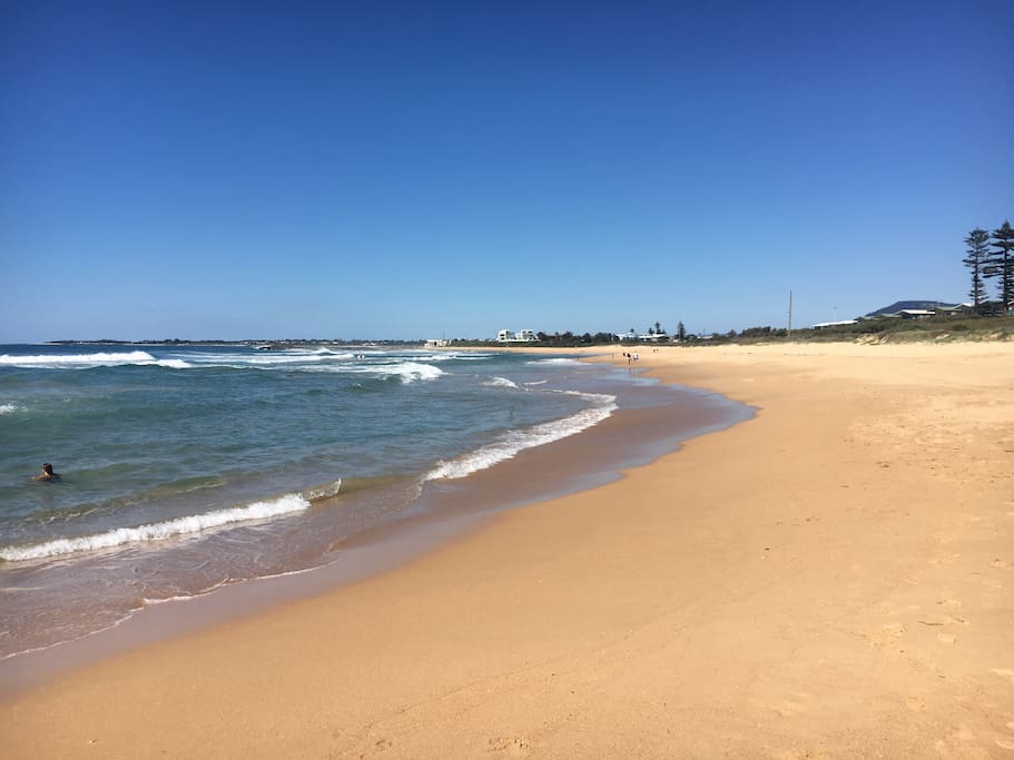 Beautiful beach walks only 59 steps away