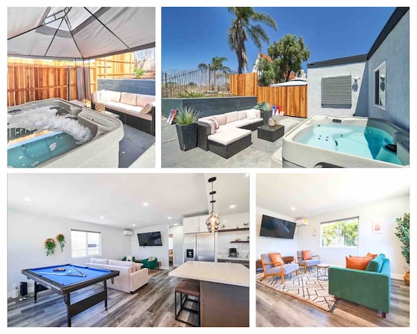 5 Bedroom Spacious Central Duplex Home | 2 Spas