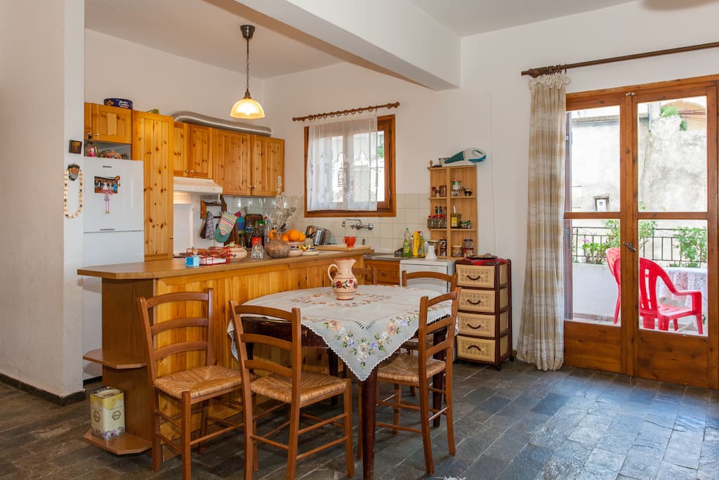 Eating table in the living room