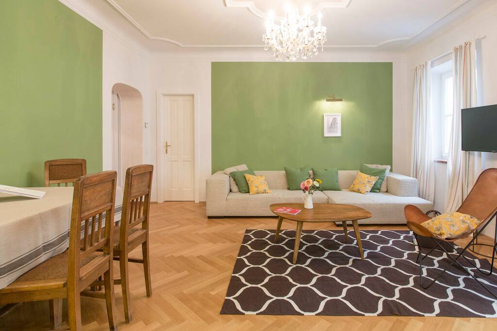 Bright airy living room