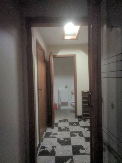 Inkom met toilet