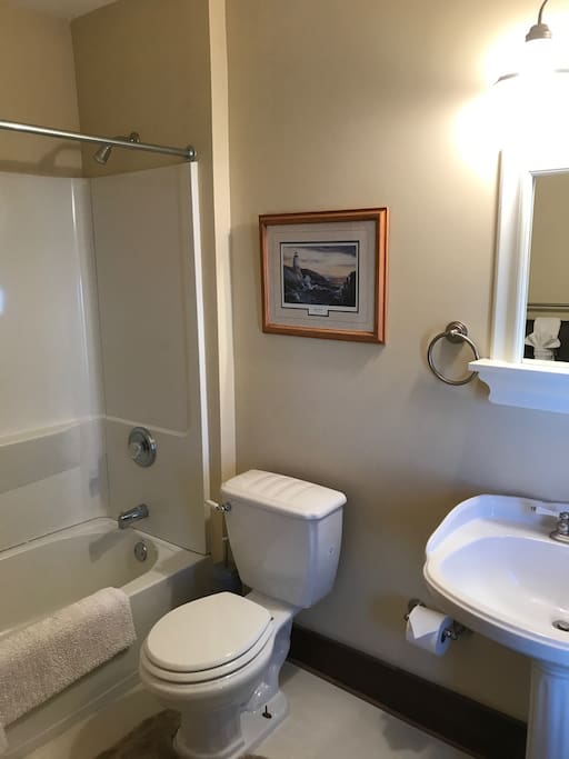 Private Full Bathroom with Tub and Shower
