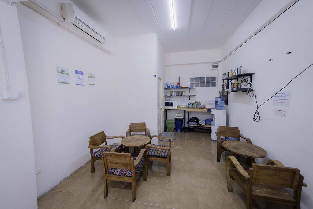 Living area inside.