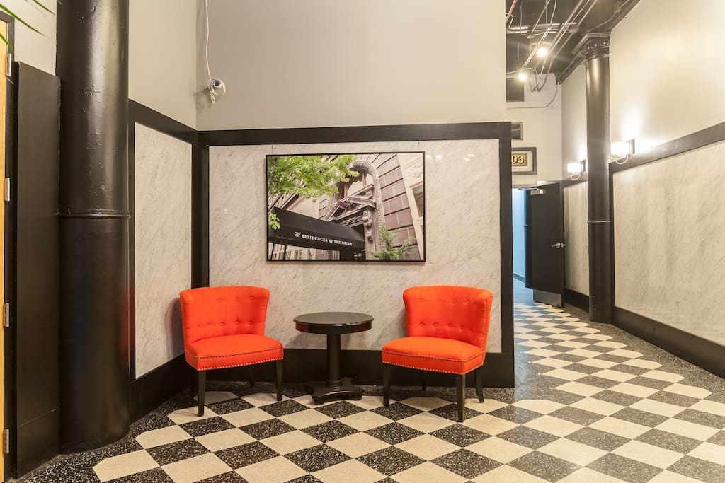 Front waiting area.