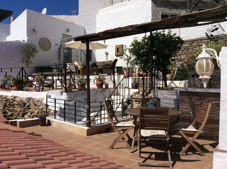 Andalusian Hideaway Terrace.
The two houses sharing this amazing facility