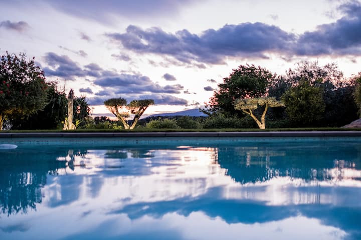 Villa / apartment 100m2 Panoramic view with pool