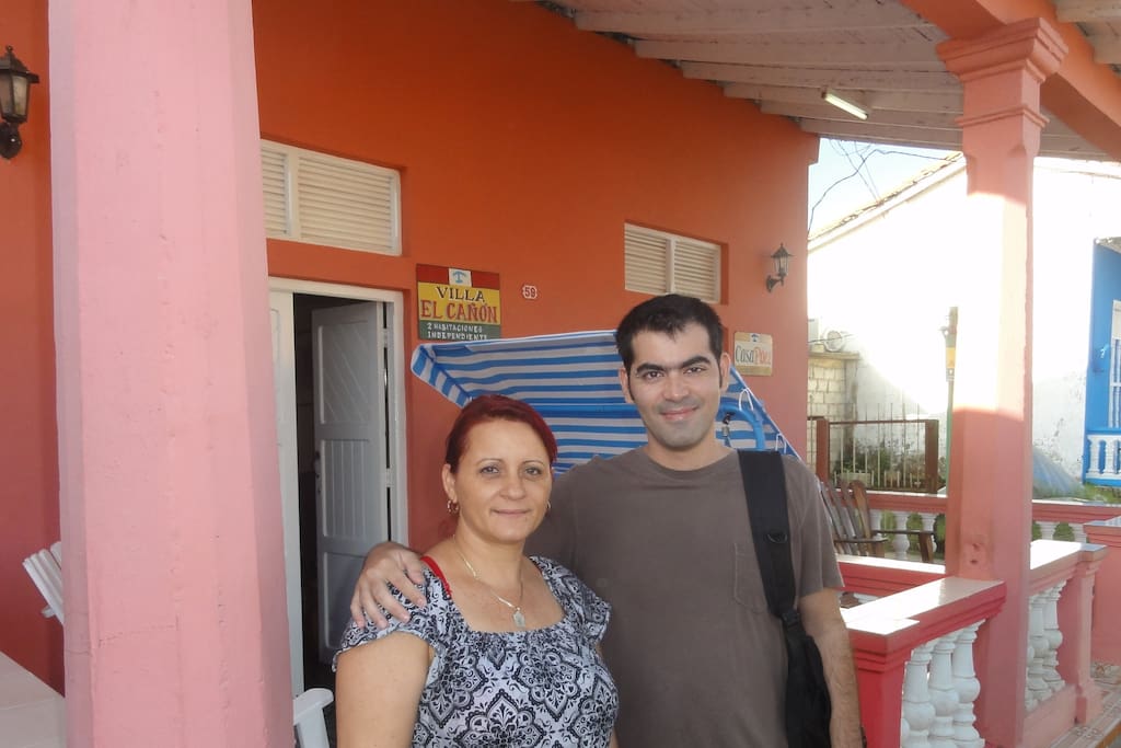 My friend Idania, your host in Viñales, and me!