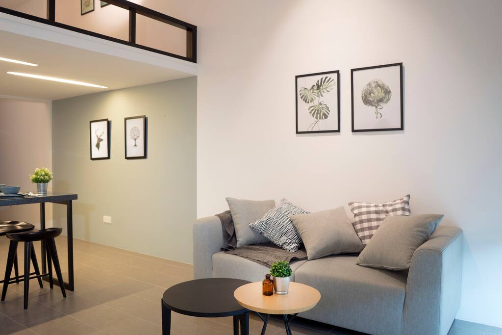 Luxury Modern Loft Suite will comfy living room.