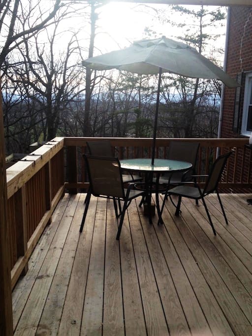 Enjoy sunsets on your private deck.
