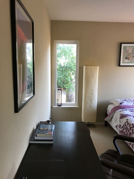 Desk and comfortable chair