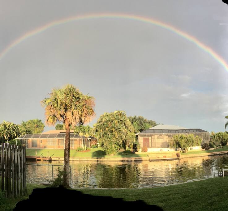 Rainbow view from my yard
