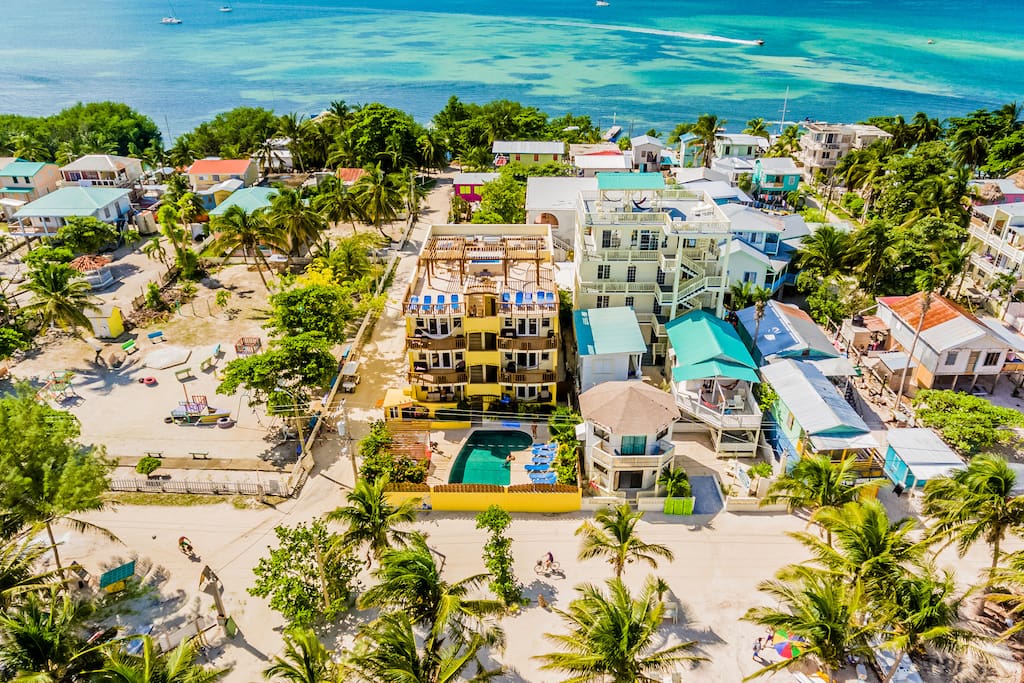 Caye Reef ariel view