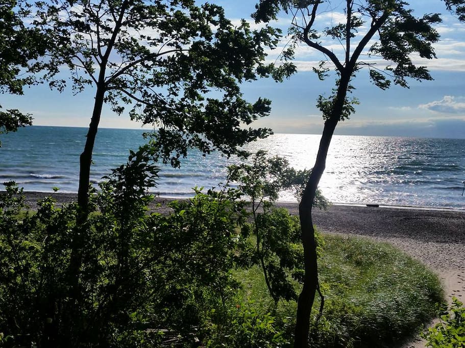 Beach access is an easy, short walk away