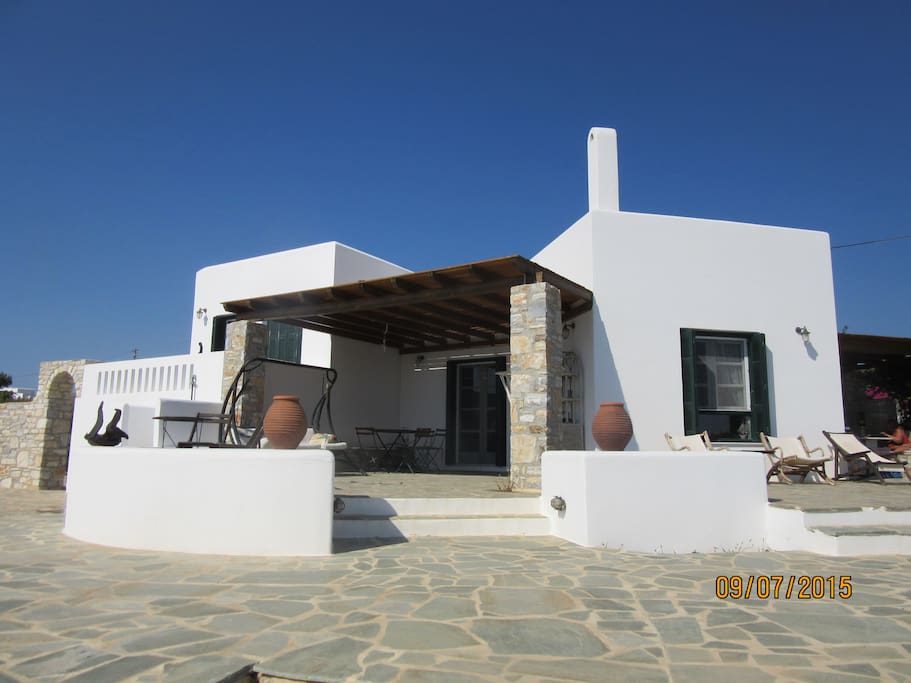 View in front of villa