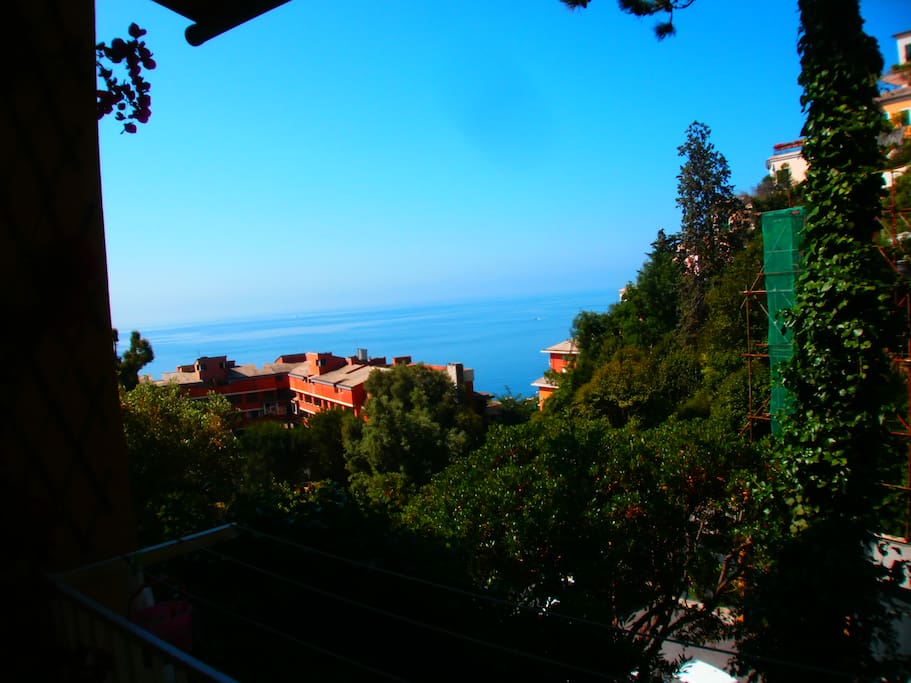La vista dal balcone