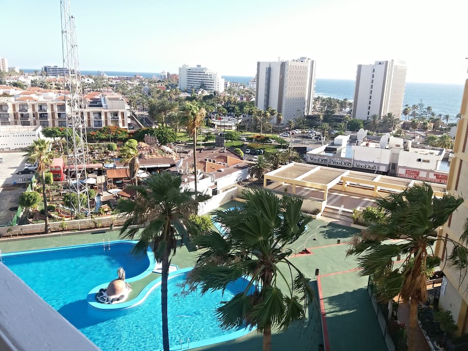 balcony view from the apartment
