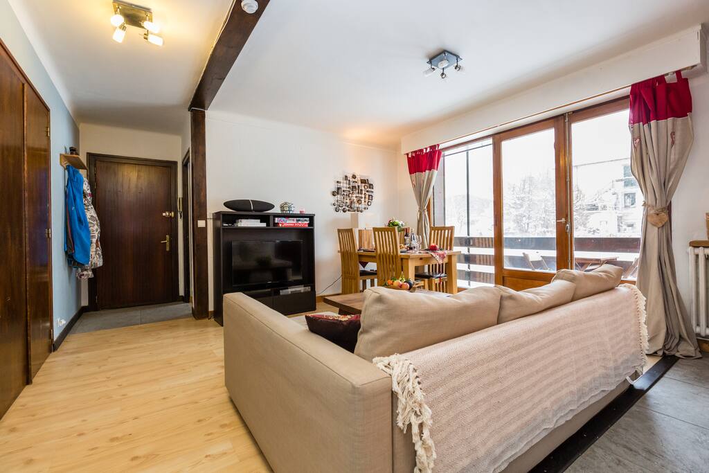 Main living area facing entrance