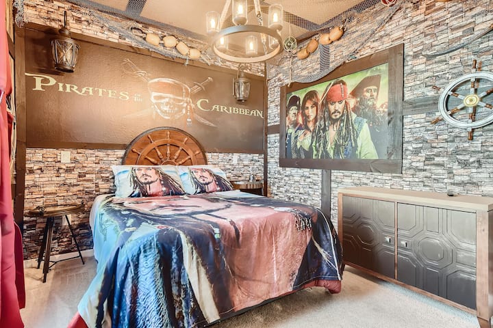 Pirates of the Caribbean-themed room on the main level
