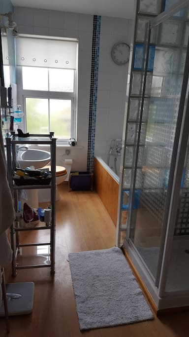 Your own bathroom with electric shower.