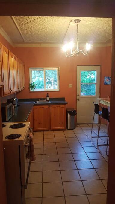 Kitchen and breakfast bar