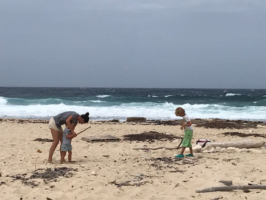 One of Aruba's more 'rough' beaches along the upper northern shore (4 minutes drive)