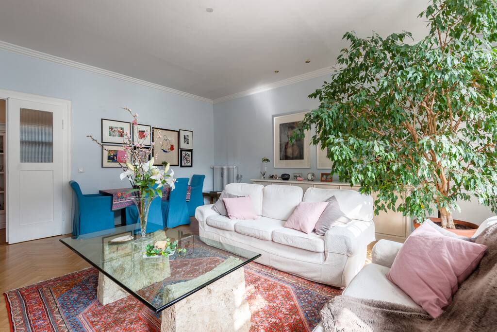lounge room and library