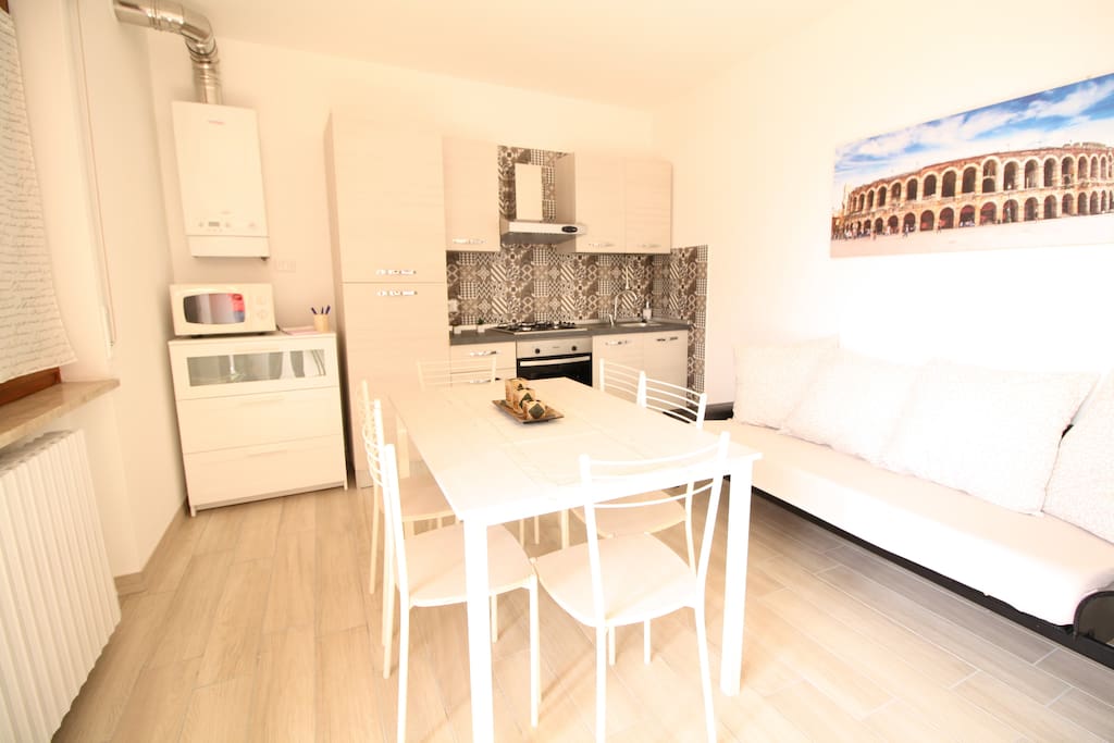 Soggiorno con cucina