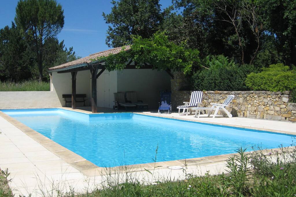 Large sunny pool