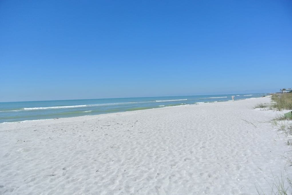 Miles of White sand beach