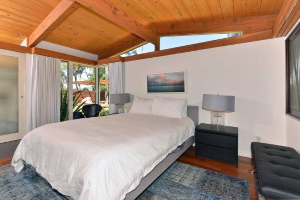Master bedroom suite is secluded and private with en-suite luxurious master bathroom