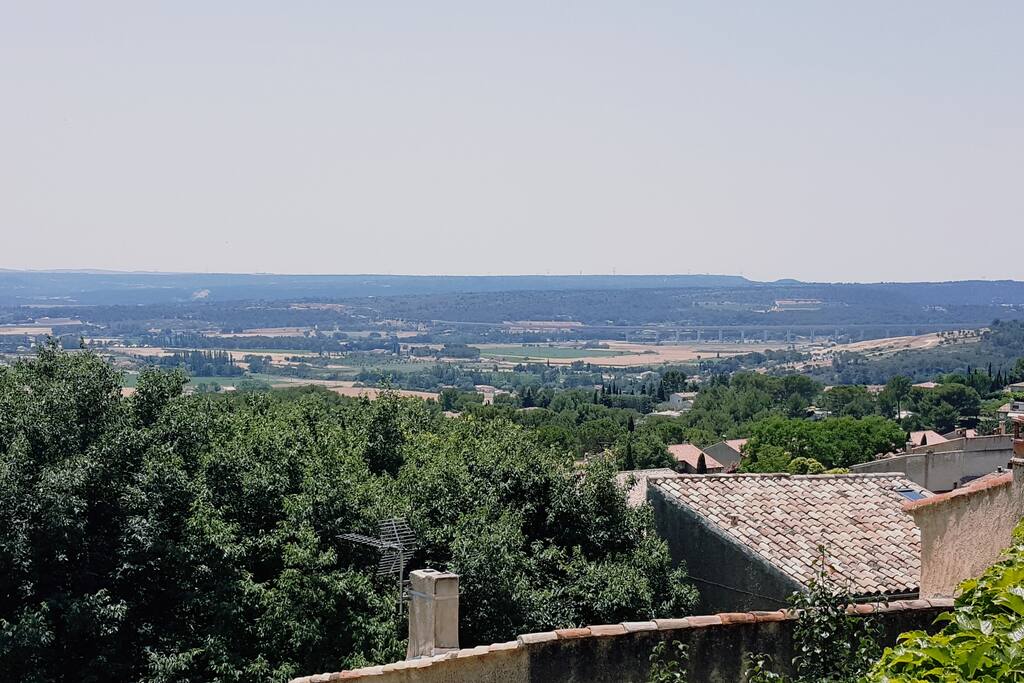Vue au pied de l'appartement